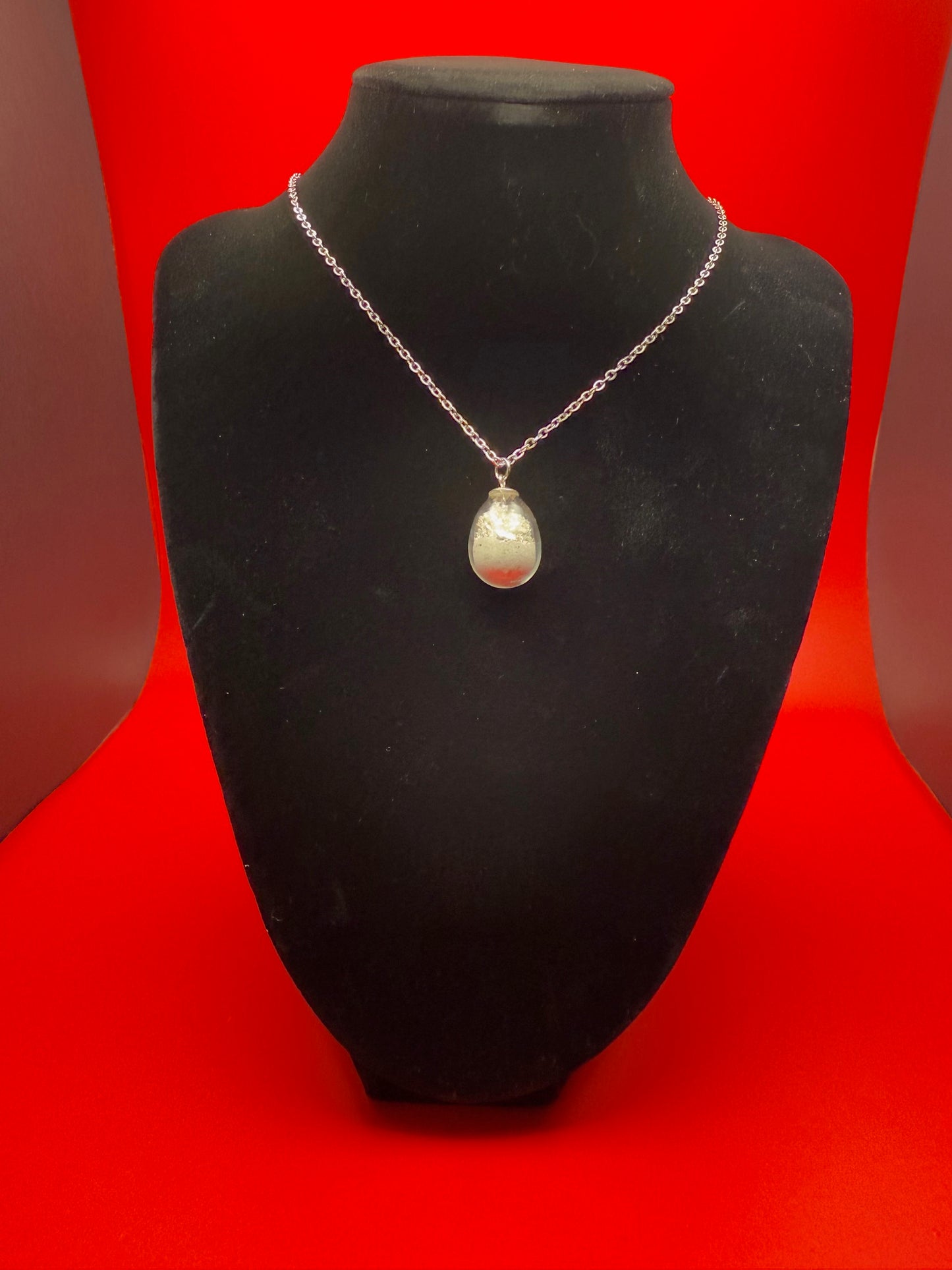 ETERNALLY CONNECTED SILVER CRYSTAL & ASH PENDANT