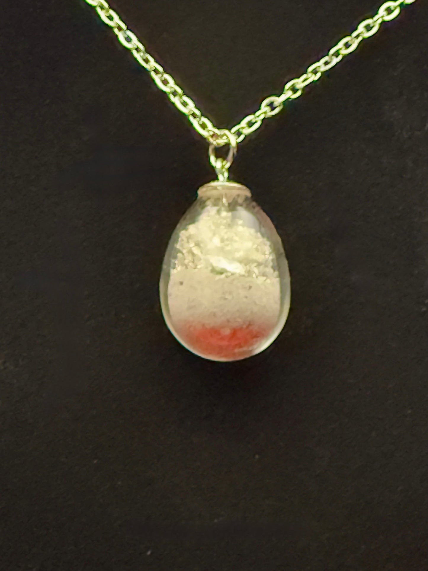 ETERNALLY CONNECTED SILVER CRYSTAL & ASH PENDANT