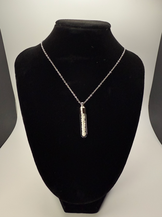SILVER VIAL TALISMAN PENDANT