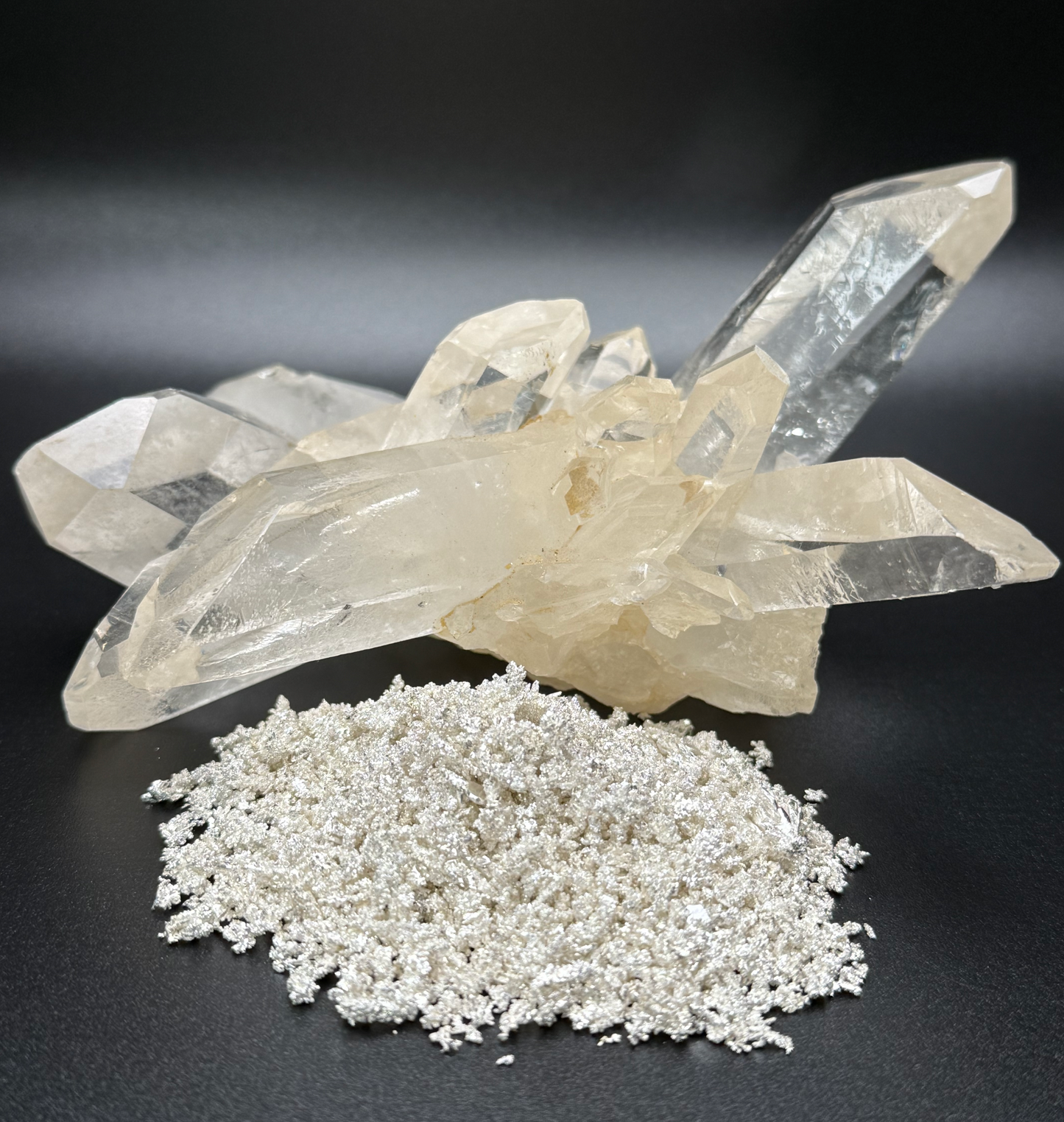SILVER CRYSTAL TALISMAN POUCH .999