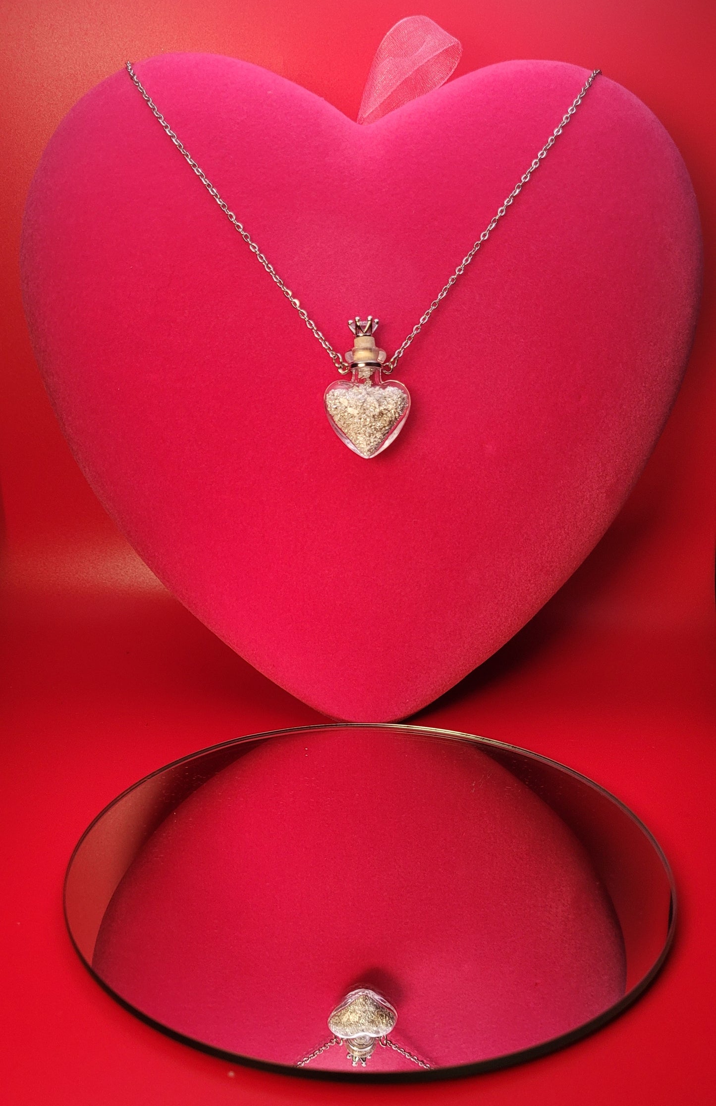 Pure Love in Silver – .999 Fine Silver Crystal Heart Pendant | Valentine’s Gift
